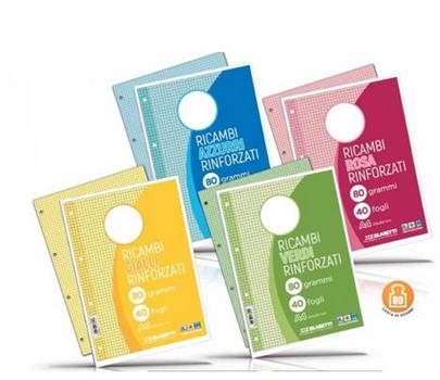 RICAMBI RINFORZATI RIG.1R COLORATI SB007809