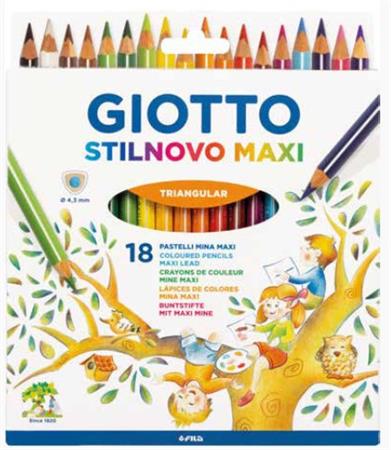 PASTELLI GIOTTO STILNOVO MAXI DA 18        226200