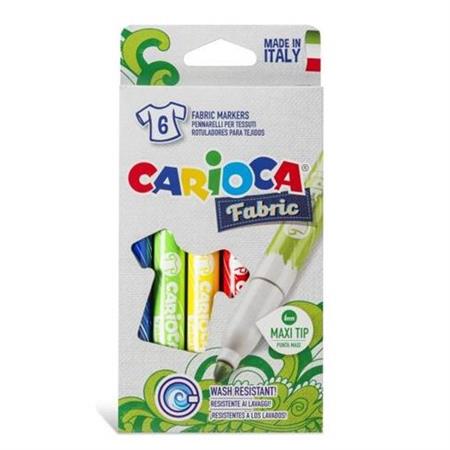 CARIOCA PENNARELLI FABRIC PER TESSUTO DA 6 COLORI 40956