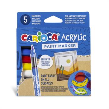 MARCATORI ACRILICI CARIOCA PAINT MARKER 5PZ             45280