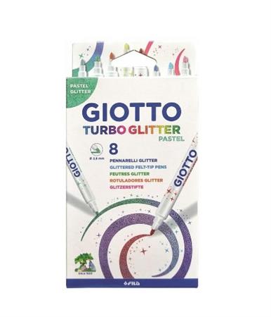 GIOTTO PENNARELLI GLITTER PASTEL DA 8 COLORI 426300