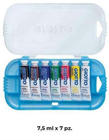 TEMPERA GIOTTO TUBETTI DA 7 TUBO 3 7,5ML   301500