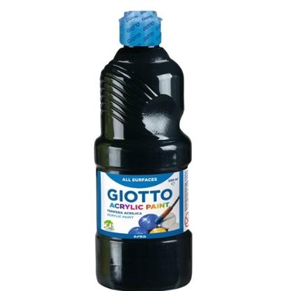 GIOTTO TEMPERA ACRILICA NERO 500ML 533724
