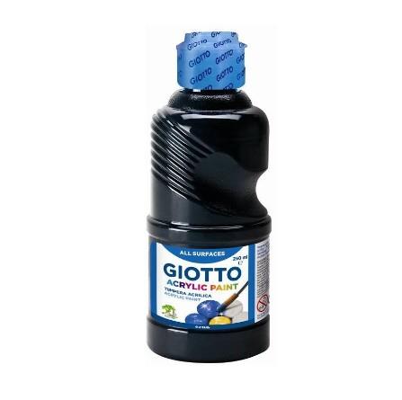 TEMPERA ACRILICA NERO 250ML GIOTTO 534024