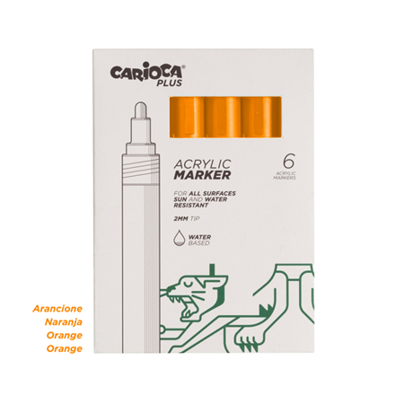 PENNARELLO MARKER CARIOCA ARANCIONE 6PZ     45218/08