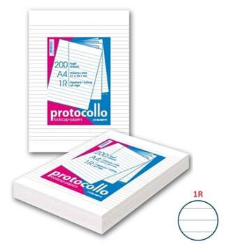 FOGLI PROTOCOLLO BLASETTI 1 RIGO 1R 60GR 200FF  1280