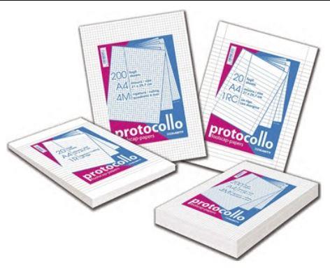 FOGLI PROTOCOLLO BLASETTI USO BOLLO 60GR 200FF  1283 FOGLI PROTOCOLLO BLASETTI USO BOLLO 60GR 200FF  1283