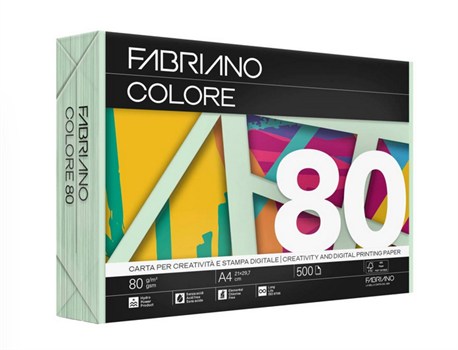 CARTA FOTOC.A4 80GR.VERDE CHIARO        ART.75521297