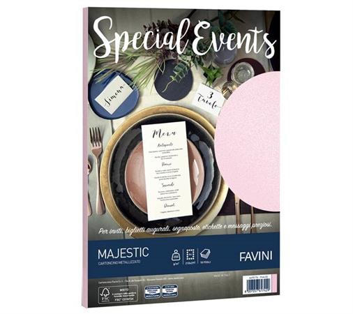 CARTA EVENTS A4 ROSA 250GR 10FF     A69S174