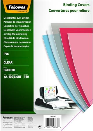 COPERTINE PER RILEGATURA A4 TRASP. FELLOWES 5376001