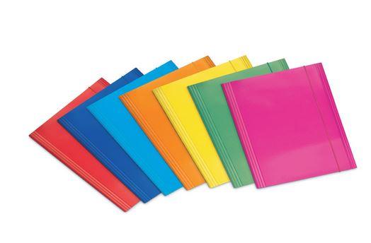 CARTELLA CON ELASTICO 26X35 BLU'   500TOP 1804