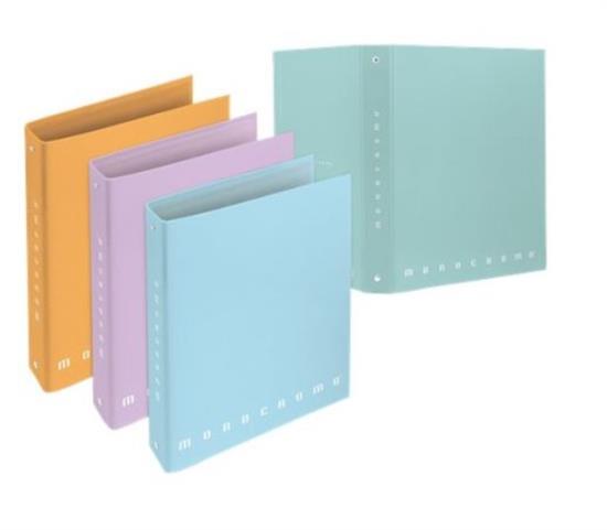 CARTELLA CON ANELLI A4 MONOCROMO PASTEL PPL      0233128