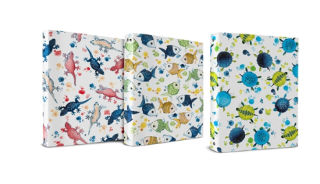 RACCOGLITORE CON ANELLI A4 ICIN SEA 25       3625290