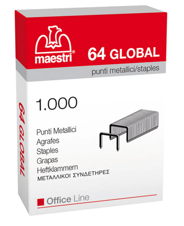 PUNTI METALLICI GLOBAL 64 1000 PZ