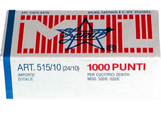 PUNTI CUCITRICE ZENITH 515/10 24/10 PUNTI CUCITRICE ZENITH 515/10 24/10