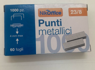 PUNTI METALLICI ALTO SPESSORE 23/8    09NIK004 PUNTI METALLICI ALTO SPESSORE 23/8    09NIK004