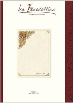 DIPLOMI PERGAMENA A4 LA BENEDETTINA     1920-1