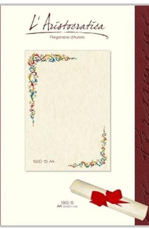 DIPLOMI PERGAMENA A4 L'ARISTOCRATICA160G 12FF 1920-15