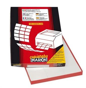 ETICHETTE ADESIVE A4 52,5X25MM C556 MARKIN