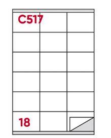 ETICHETTE ADESIVE 70X48MM C517 TOP QUALITY
