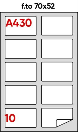 ETICHETTE ADESIVE 70X52 A430