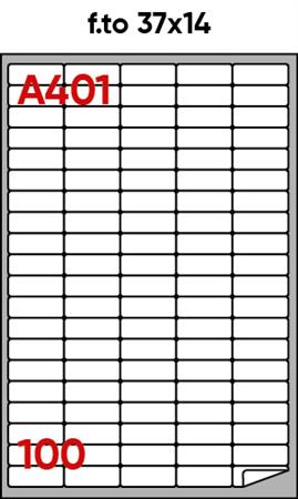 ETICHETTE ADESIVE 37X14 A401