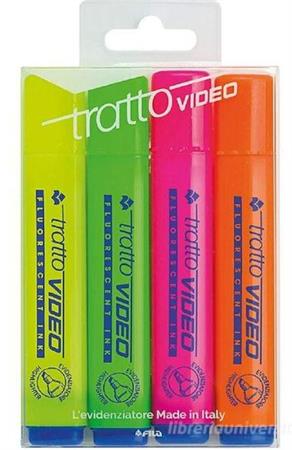 EVIDENZIATORE TRATTO VIDEO 4PZ   830800