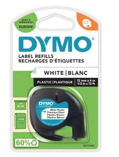 NASTRO IN PLASTICA DYMO LETRATAG 12X4 W/B S0721660