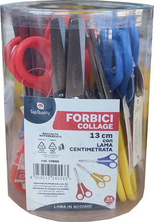 FORBICI COLLAGE CON LAMA CENTIMETRATA IN ACCIAIO CM.13 10980