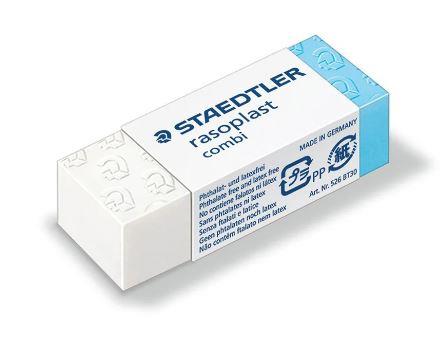 GOMMA STAEDTLER RASOPLAST COMBI 526 BT30 BIANCO/BLU