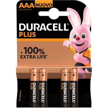 BATTERIE DURACELL MINISTILO AAA 4PZ.  MN2400