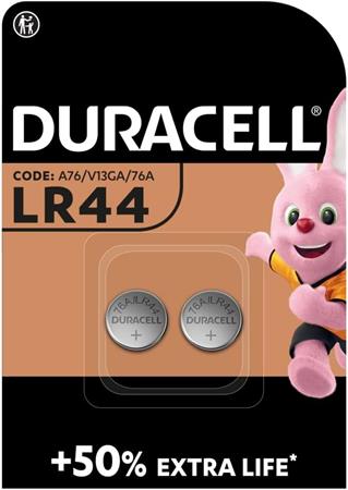 BATTERIE A MONETA DURACELL LR44 2PZ