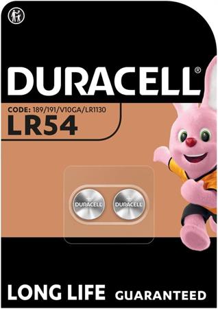 BATTERIE A BOTTONE A LITIO DURACELL LR54