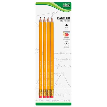 MATITE CON GOMMA 4PZ  1303B