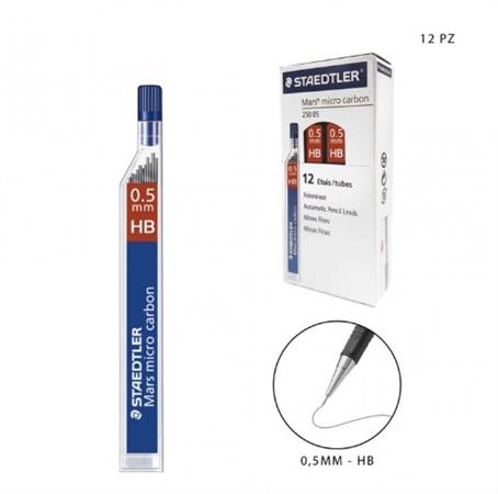 MINE MARS STAEDTLER MICRO 0,5MM HB 250  05-HB