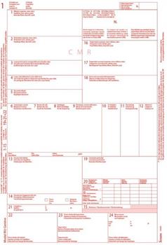MODULO LETTERA DI VETTURA CMR  1209 MODULO LETTERA DI VETTURA CMR  1209