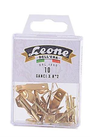 GANCI PER ZINCATI FORMATO N.2 GIALLO 10 PEZZI