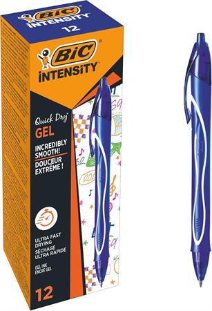PENNA GEL A SCATTO BIC GELOCITY QUICK DRY 0,7MM BLU 950442