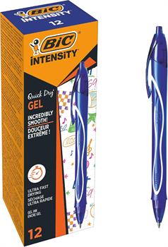 PENNA GEL A SCATTO BIC GELOCITY QUICK DRY 0,7MM BLU 950442