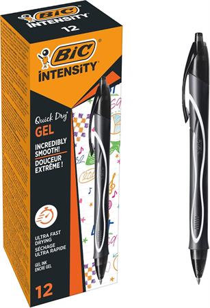 PENNA GEL A SCATTO BIC GELOCITY QUICK DRY 0,7MM NERA  949873