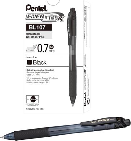PENNA A SCATTO ENERGEL PENTEL 0,7 NERO   BL77-AO