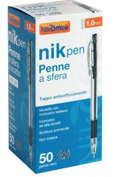 PENNA A SFERA NIKOFFICE NERA 50PZ 20NIK118