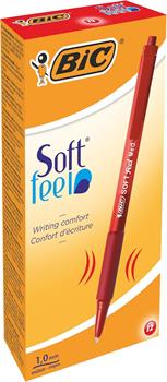 PENNA BIC SOFT FEEL ROSSO 1,0MM 12PZ  837399