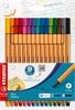 PENNARELLI STABILO POINT 88 FINELINER 0,4MM 15PZ 8815-3