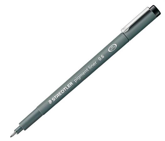 PENNARELLI STAEDTLER PIGMENT LINER NERO 0.6MM 30806-9