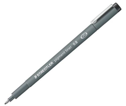 PENNARELLI STAEDTLER PIGMENT LINER NERO 0.8MM  30808-9