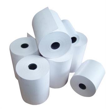 ROTOLO CARTA TERMICA ADESIVA PER BILANCIA 62,5X18  1B62/18/25