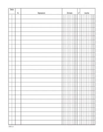 REGISTRO CASSA ENTRATA-USCITA A6 96PG 0908