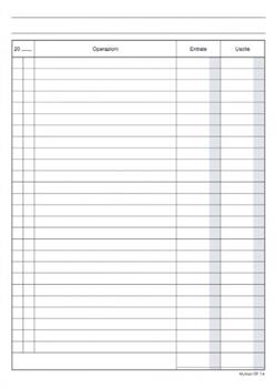 REGISTRO CASSA ENTRATA-USCITA A4    96PG 0904