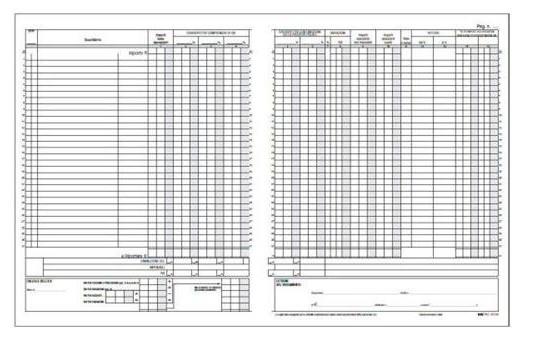 REGISTRO IVA CORRISPETTIVI 15FF 31X24,5  0605